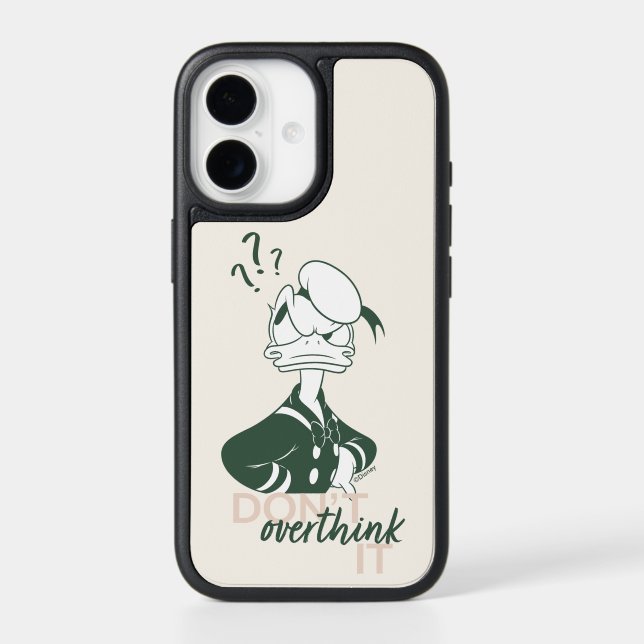 Donald Duck "Don't Overthink It" Otterbox iPhone Case (Back)