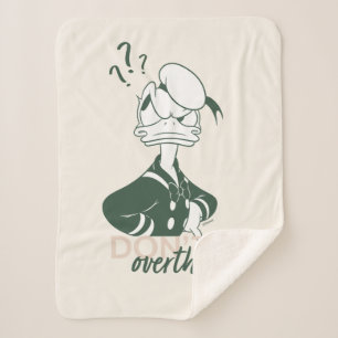 Donald Duck "Don't Overthink It" Sherpa Blanket