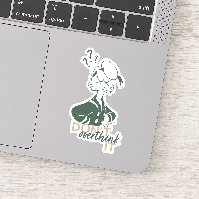 Donald Duck "Don't Overthink It" Sticker (Detail)