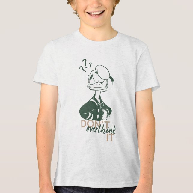Donald Duck "Don't Overthink It" Tri-Blend Shirt (Front)