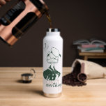 Donald Duck "Don't Overthink It" Water Bottle<br><div class="desc">Add a touch of relatable humor and retro sophistication to your collection with this stylish "Don't Overthink It" Donald Duck design. Featuring a classic Donald Duck looking hilariously perplexed under a trio of question marks, this artwork perfectly captures those moments of everyday confusion we all face. The design uses a...</div>