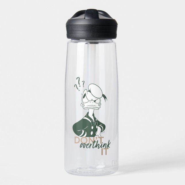 Donald Duck "Don't Overthink It" Water Bottle (Front)