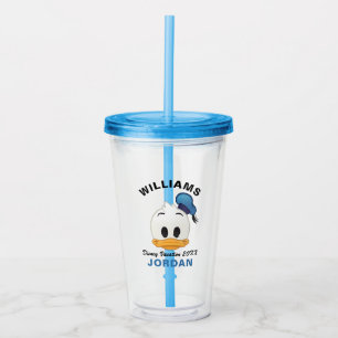 Donald Duck Emoji Family Vacation Acrylic Tumbler