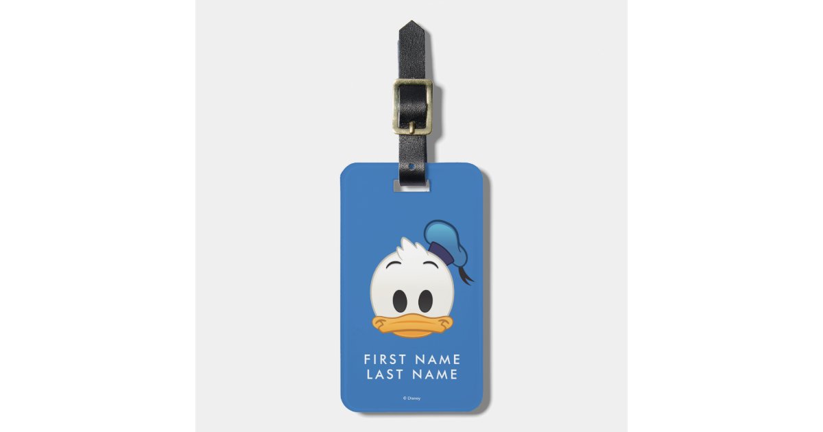 Donald Duck Emoji | Family Vacation Luggage Tag | Zazzle