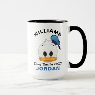 Donald Duck Emoji Family Vacation Mug