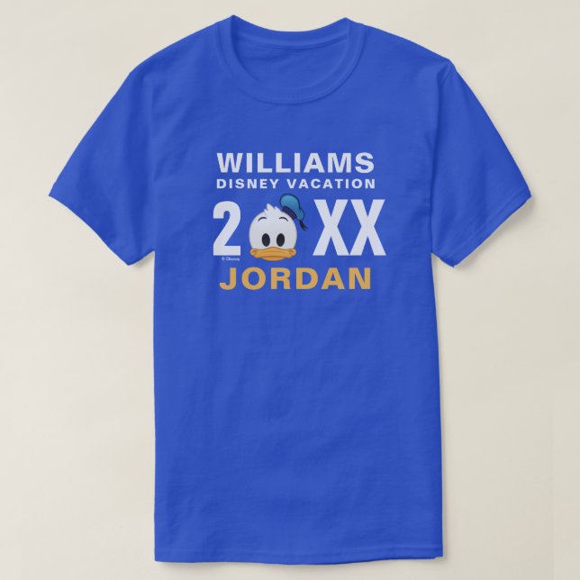 Donald Duck Emoji | Family Vacation T-Shirt (Design Front)