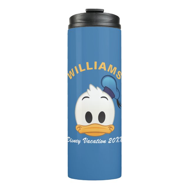 Donald Duck Emoji | Family Vacation Thermal Tumbler (Front)