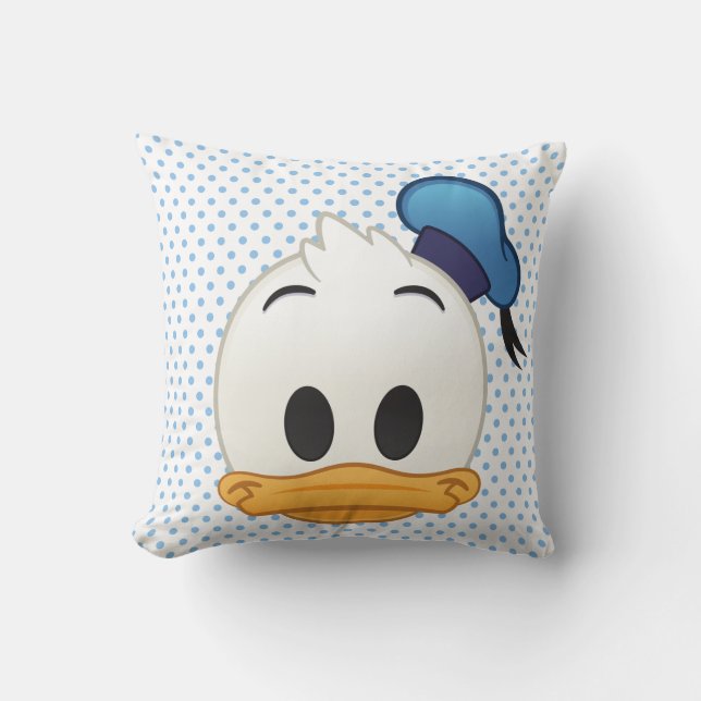 Donald Duck Emoji Throw Pillow (Front)