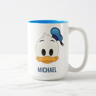 Donald Duck Emoji Two-Tone Coffee Mug