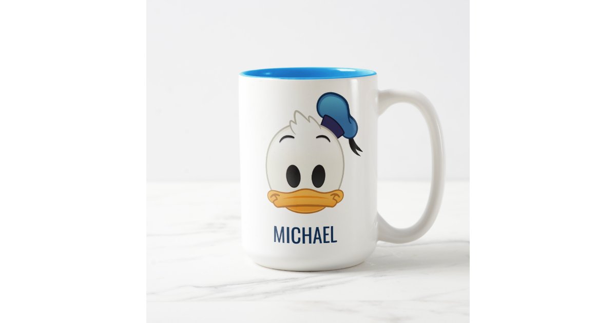 Donald Duck Emoji Two-Tone Coffee Mug | Zazzle