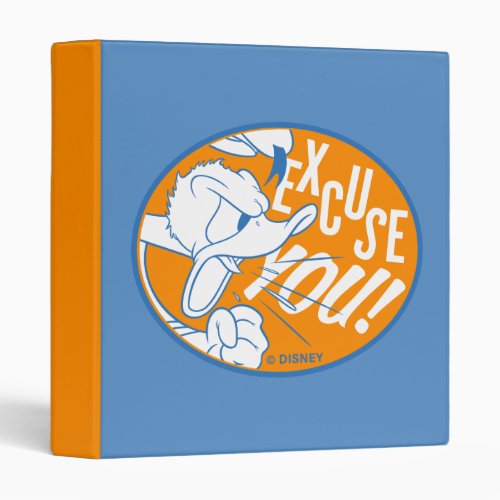 Donald Duck  Excuse You 3 Ring Binder