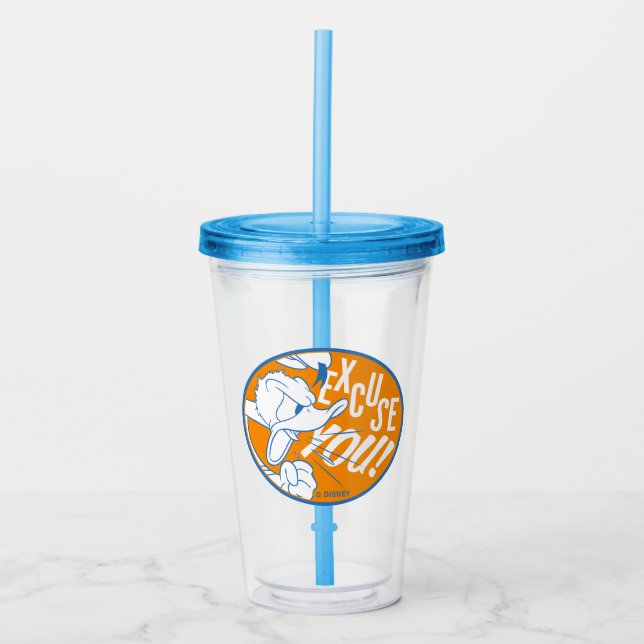 Donald Duck | Excuse You Acrylic Tumbler (Front)