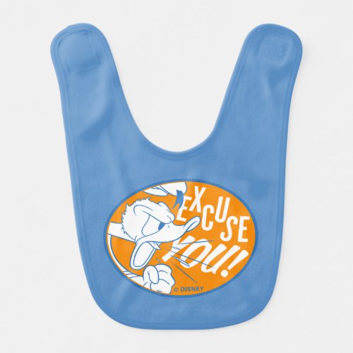Donald Duck  Excuse You Baby Bib