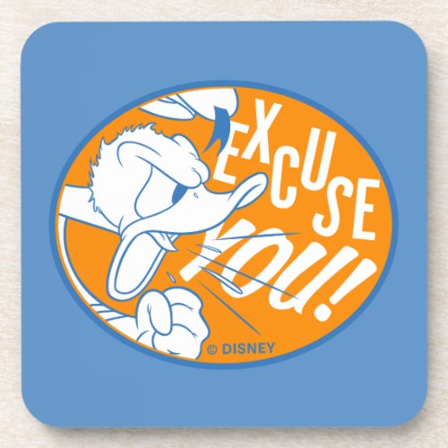 Donald Duck  Excuse You Beverage Coaster