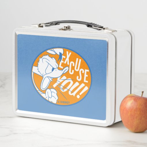 Donald Duck | Excuse You Metal Lunch Box | Zazzle