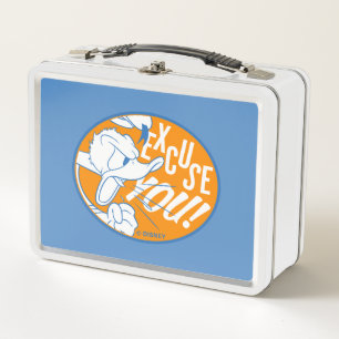 Donald Duck Excuse You Metal Lunch Box