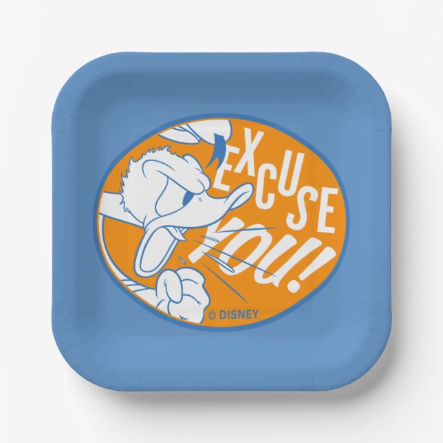 Donald Duck | Excuse You Paper Plates (Front)
