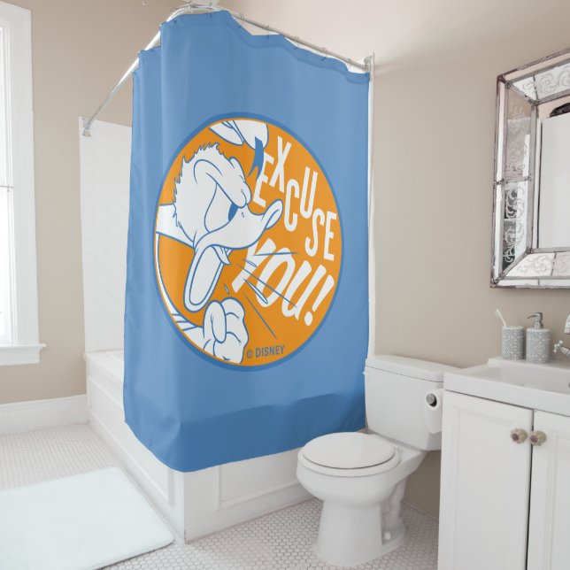 Donald Duck | Excuse You Shower Curtain (In Situ)