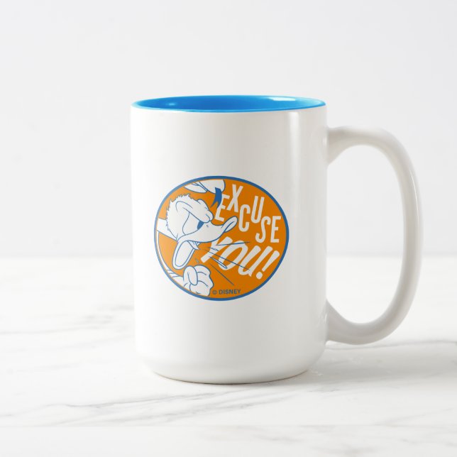 Donald Duck | Excuse You Two-Tone Coffee Mug (Right)