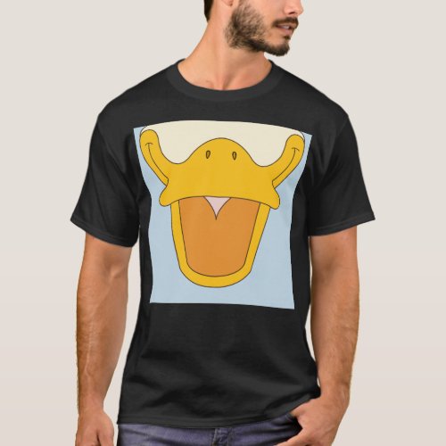 Donald Duck Face Mask Design  T_Shirt