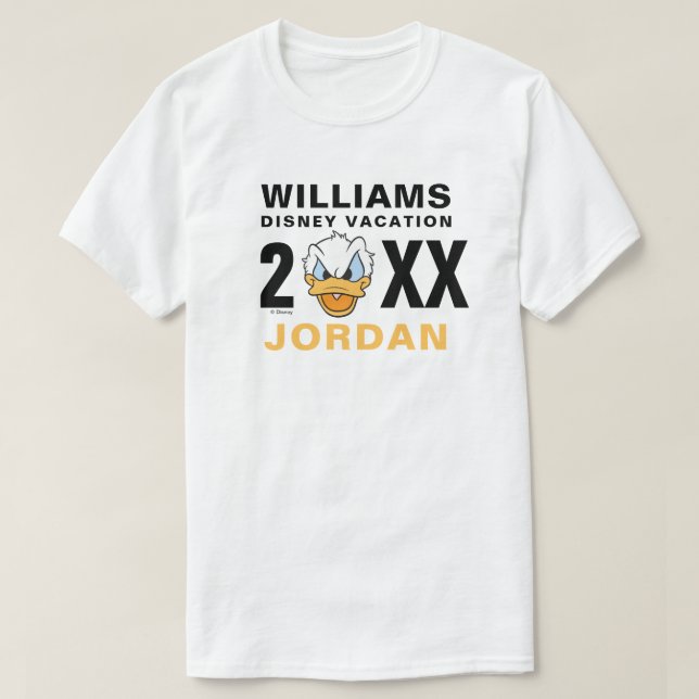 Donald Duck | Family Vacation and Year T-Shirt (Design Front)
