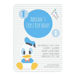 Donald Duck | First Birthday Card