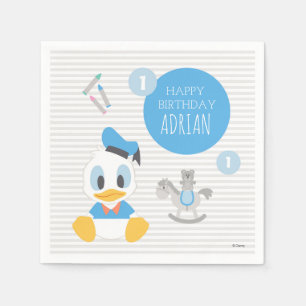 Donald Duck   First Birthday Napkins