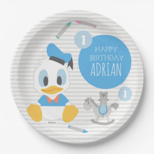 Donald Duck First Birthday Paper Plates