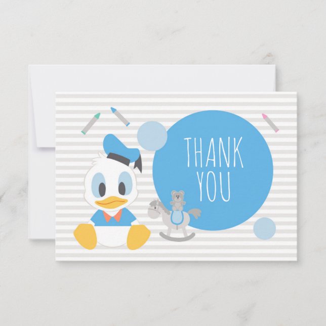 Donald Duck | First Birthday Thank You (Front)