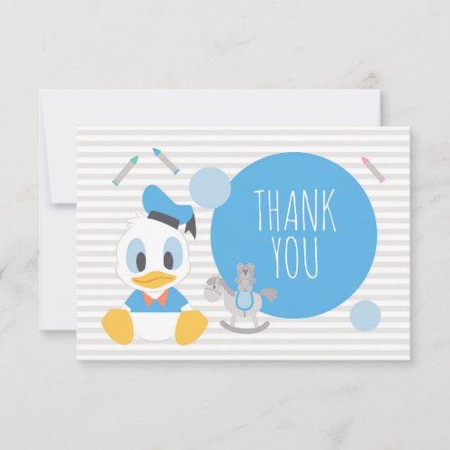 Donald Duck  First Birthday Thank You