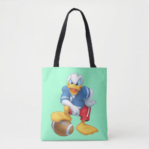 Donald Duck Football Tote Bag