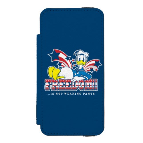 Donald Duck  Freedom iPhone SE55s Wallet Case