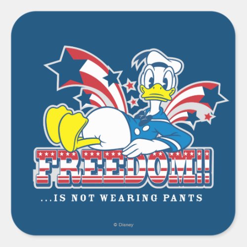 Donald Duck  Freedom Square Sticker