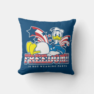 Donald Duck Freedom Throw Pillow