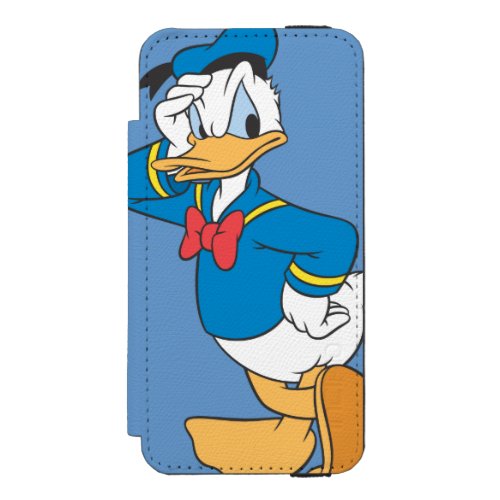 Donald Duck  Hand on Face Wallet Case For iPhone SE55s