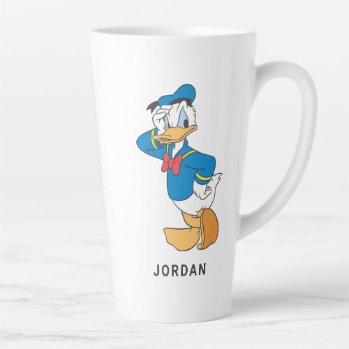 Donald Duck  Hand on Face Latte Mug
