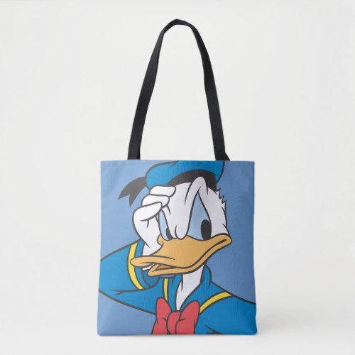 Donald Duck  Hand on Face Tote Bag