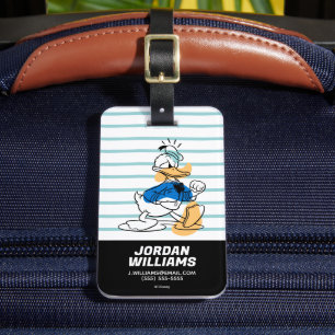 Donald Duck Hangry Hangry Add Your Name Luggage Tag