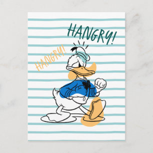 Donald Duck Hangry Hangry Postcard