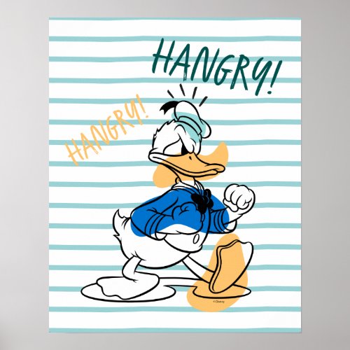 Donald Duck  Hangry Hangry Poster