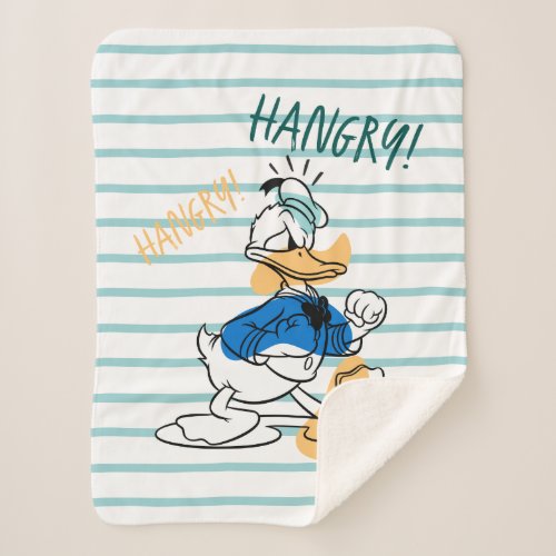 Donald Duck  Hangry Hangry Sherpa Blanket