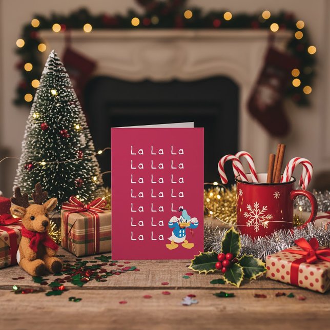 Donald Duck Holiday La La Card (Creator Uploaded)