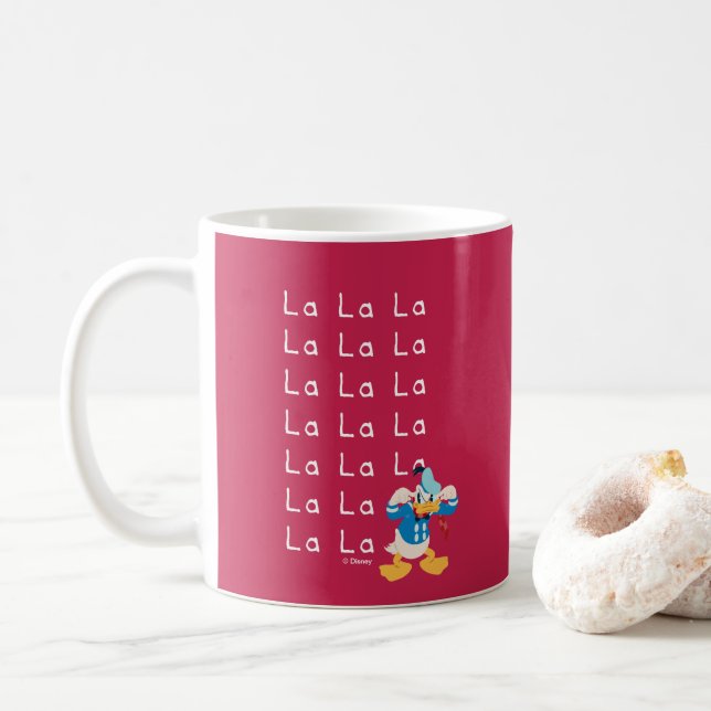 Donald Duck Holiday La La Coffee Mug (With Donut)