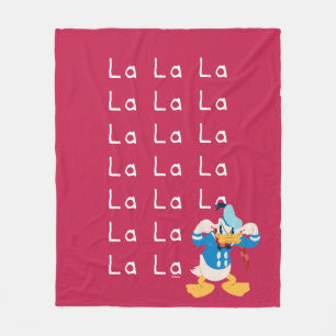 Donald Duck Holiday La La Fleece Blanket