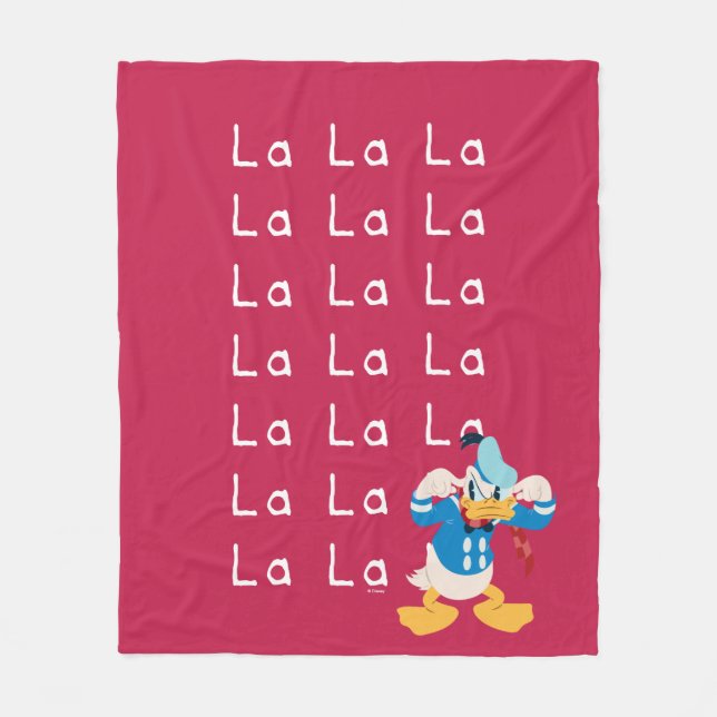 Donald Duck Holiday La La Fleece Blanket (Front)
