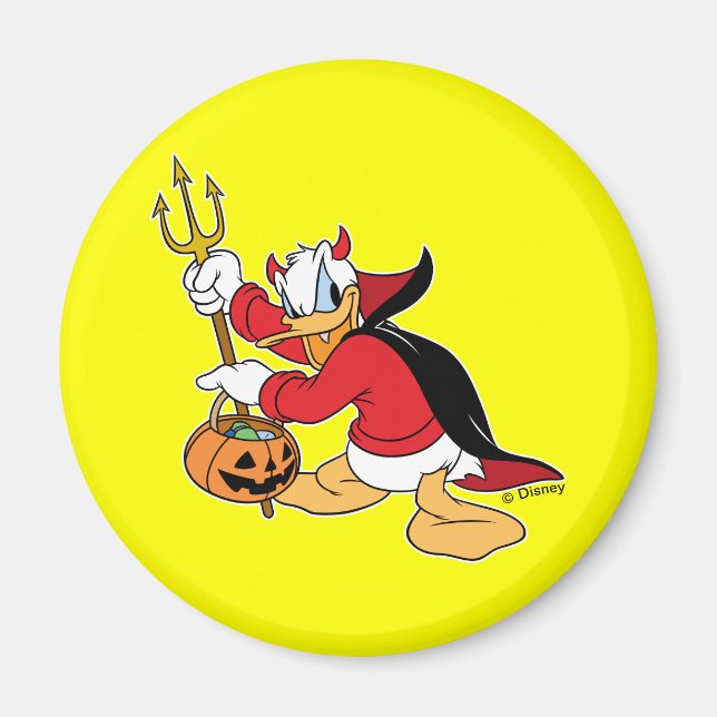 Donald Duck in Devil Costume Magnet (Front)