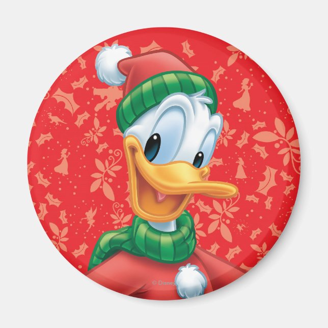 Donald Duck in Winter Clothes Magnet (Front)