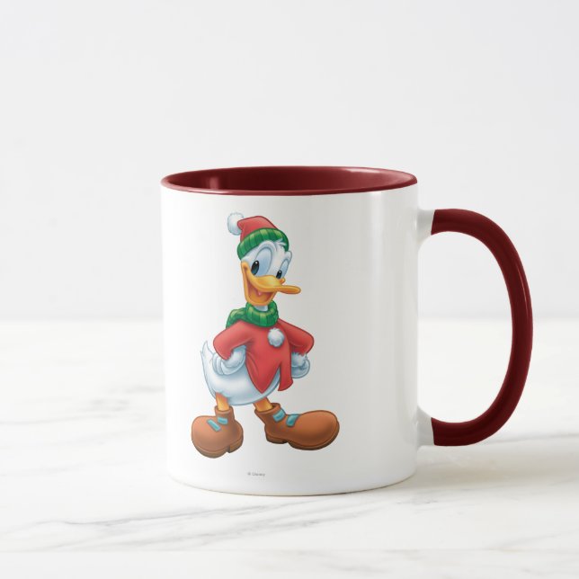 Donald Duck in Winter Clothes Mug (Right)