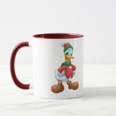 Donald Duck in Winter Clothes Mug (Left)