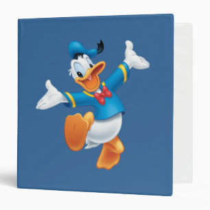 Donald Duck Jumping 3 Ring Binder